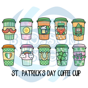St Patricks Coffee Cup Svg SVG120122014
