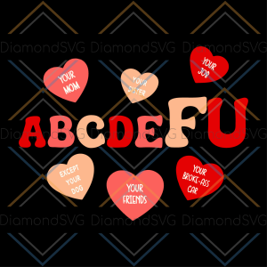 Alphabet ABCDEFU Heart Love You Svg SVG050122048