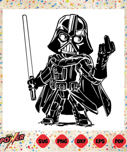 Star Wars Darth Vader With Middle Finger Svg SVG220122022