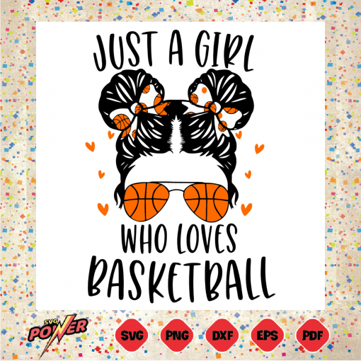 Just A Girl Who Loves Basketball Svg SVG050122041