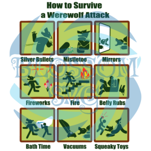 How to Survive a Werewolf Attack Svg SVG030122001