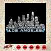 Los Angeles Football City Skyline Svg SVG291221076