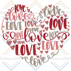 Heart Love SVG SVG200122001