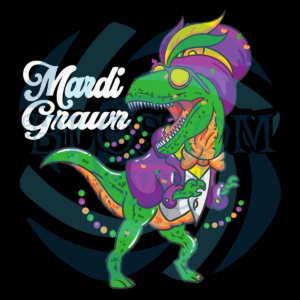 Mardi Grawr T Rex Dinosaur Mardi Gras Svg SVG210222015