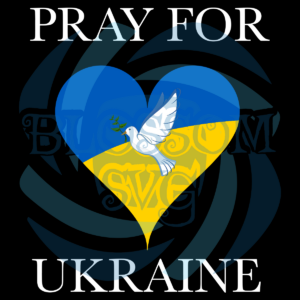 Pray For Ukraine Svg SVG210222040