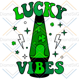 Lucky Vibes Shamrock Lava Lamp Svg SVG280222002