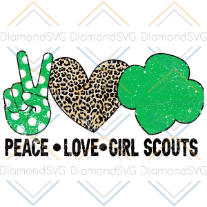Peace Love Cookie Scout Svg SVG180222025