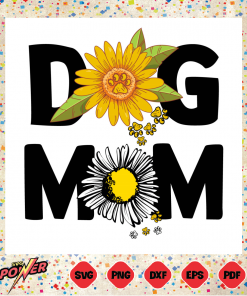 Dog Mom Sunflower Daisy Mothers Day Svg SVG280222039