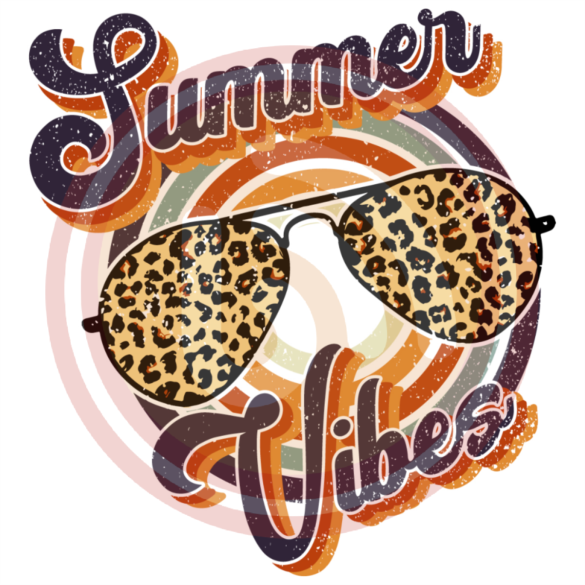 Summer Vibes Digital Download File, Summer Cheetah Svg