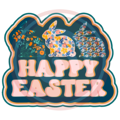Happy Easter Bunny Digital Download File, Easter Svg