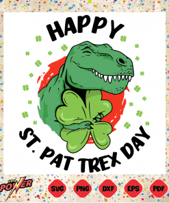 Happy St Pat Trex Day Dino Svg SVG140222011