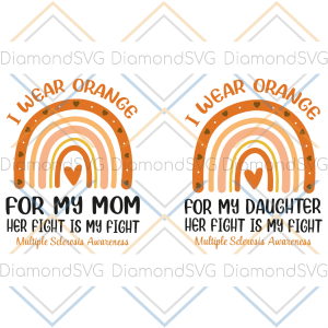 I Wear Orange For My Mom Daughter Svg SVG080322017