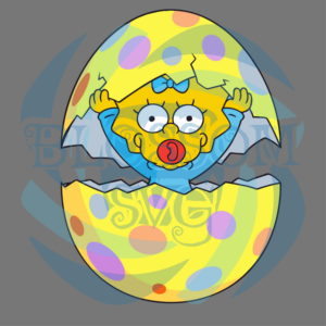 The Simpsons Maggie Easter Egg Svg SVG180222060