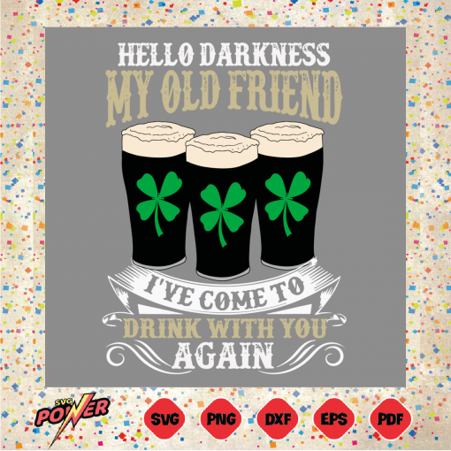 Hello Darkness My Old Friend Beer Svg SVG190222030