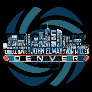 Denver City Skyline Digital Vector Files, Sport Svg