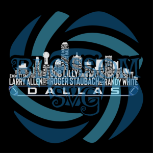 Dallas City Skyline Digital Vector Files, Sport Svg