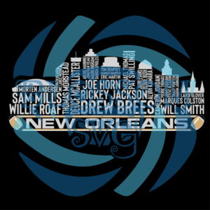 New Orleans City Skyline Digital Vector Files, Sport Svg
