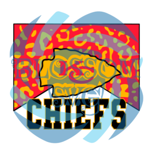 Kansas City Chiefs Team Leopard Pattern Digital Vector Files, Sport Svg