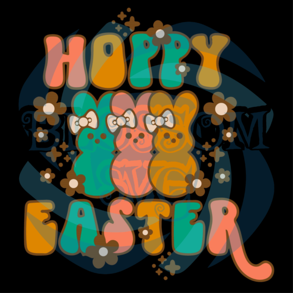 Happy Easter Hoppy Bunny Peeps Svg SVG280222022