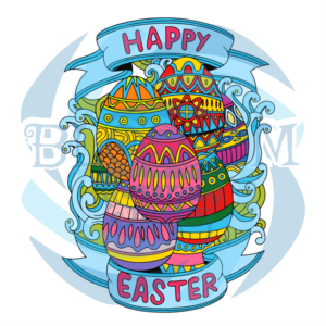Novelty Colorful Easter Eggs Svg SVG180222055