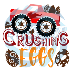 Easter Monster Crushing Eggs SVG SVG170222023