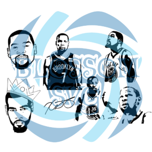Kevin Durant Brooklyn Nets Digital Vector Files, NBA Svg