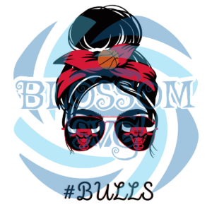 Bulls Messy Bun Bulls NBA Teams Digital Vector Files
