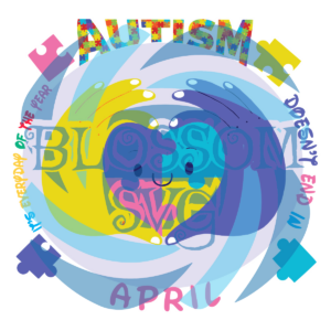 Autism Doesn't In April Awareness Digital Vector Files