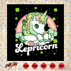 Lepricorn Rainbow St Patricks Day Unicorn Girls Svg SVG240222014