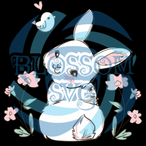 Easter Cute Bunny Digital Vector Files, Easter Svg