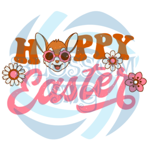 Hoppy Easter Groovy Bunny SVG SVG170222019