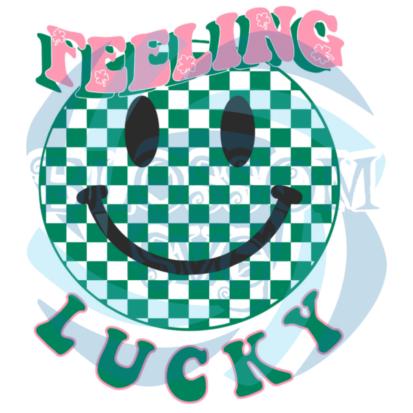 Feeling Lucky Smile Face Svg SVG240222002