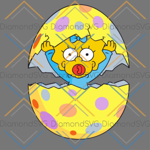 The Simpsons Maggie Easter Egg Svg SVG180222060