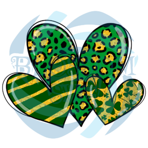 Green Leopard Heart Svg SVG240222004