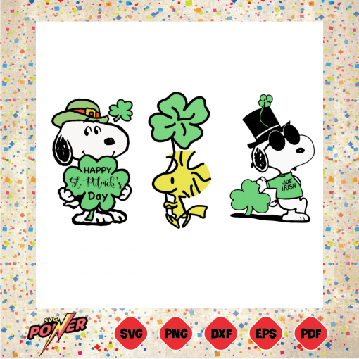 Snoopy Peanuts St Patrick s Day Svg SVG170222029