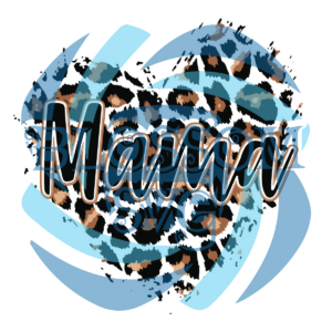 Leopard Heart Mama Digital Vector Files