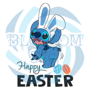 Stitch Happy Easter Svg SVG190222001