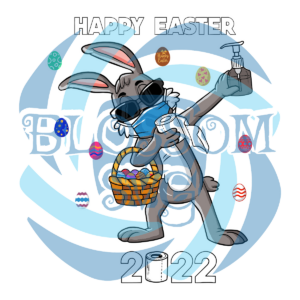 Happy Easter 2022 Dabbing Rabbit Digital Vector Files