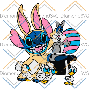 Stitch Easter Bunny svg SVG190222003