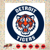Detroit Tigers Circle Logo Svg Instant Download, MLB Svg