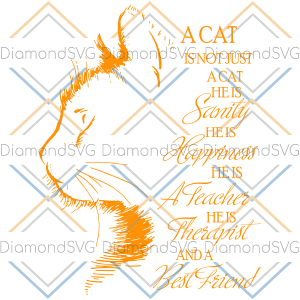 A Cat Is Not Just A Cat He Is Janity He Is Happiness 2022 Svg SVG180222019