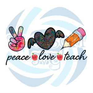 Peace Love Teach PNG CF300322025