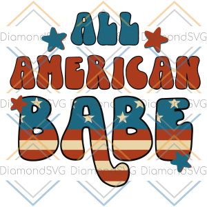 All American Babe Svg SVG080322009