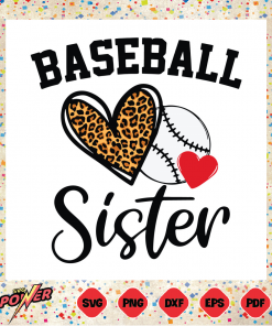Baseball Sister Svg Instant Download, Sister Svg