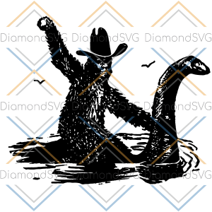 Bigfoot Hilarious Loch Ness Monster Svg SVG180222031