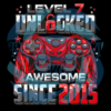 Level 7 Unlocked Awesome Since Digital Vector Files