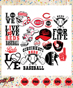 Cincinnati Reds Bundle Svg Instant Download, MLB Svg