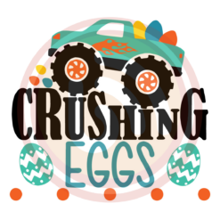 Crushing Eggs Easter Digital Download File, Easter Eggs Svg