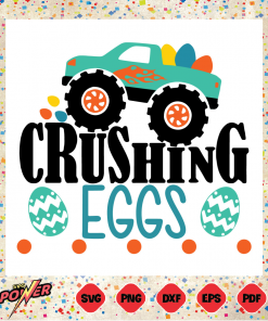 Crushing Eggs Easter Svg Instant Download, Easter Svg