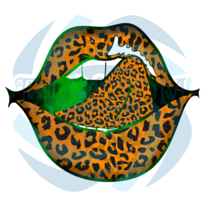 Leopard Sexy Lips On Patrick Day Sublimation St Patrick s Day Png CF140222012
